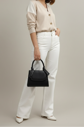 Fineur - Handbag Fineur Mini Prism  - Black